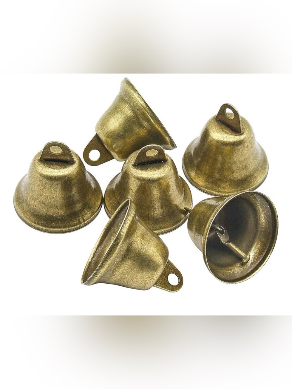 30PCS 38mm/1.5inch Vintage Bronze Jingle Bells, Craft Bells for Dog Potty Traini